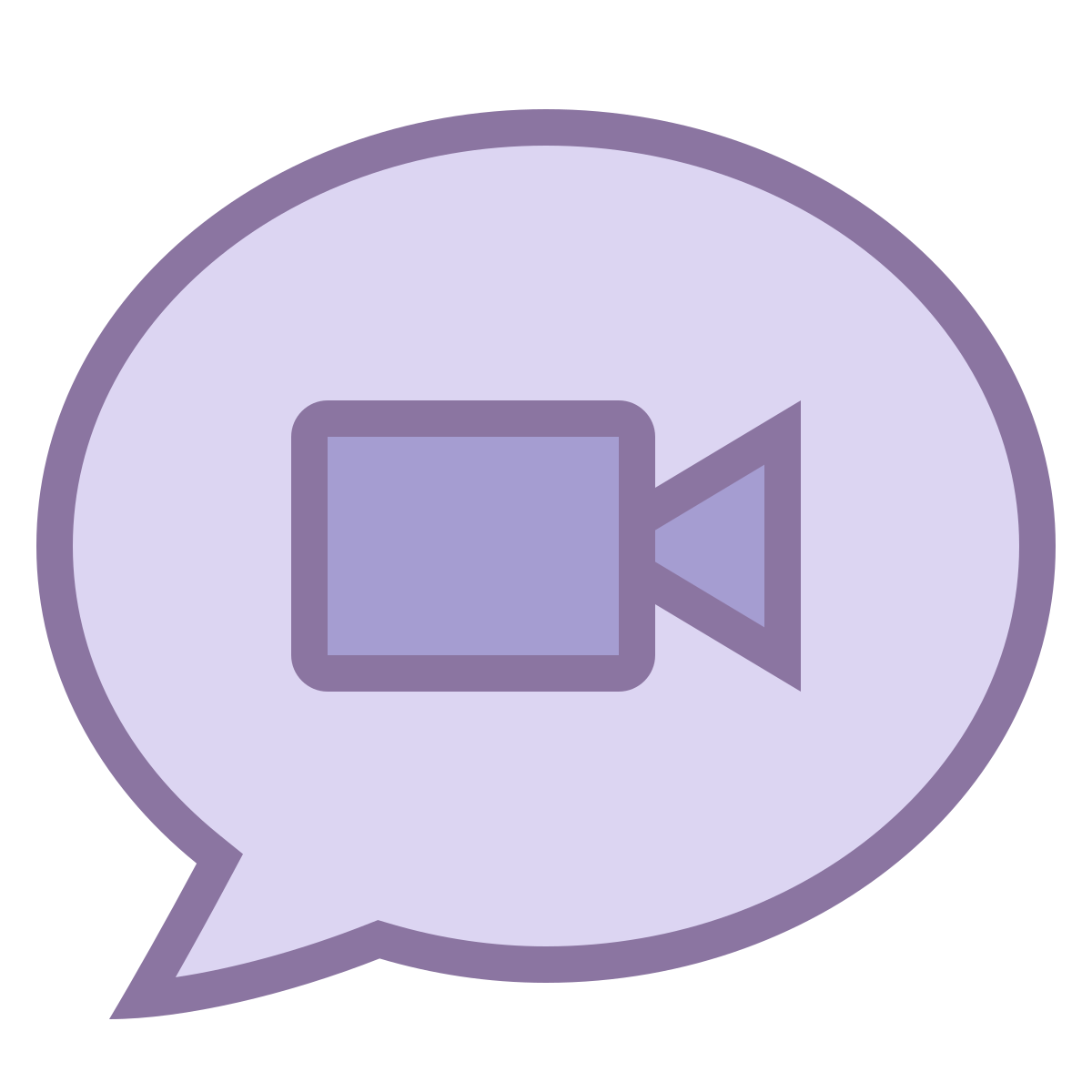 office s style video message icon
