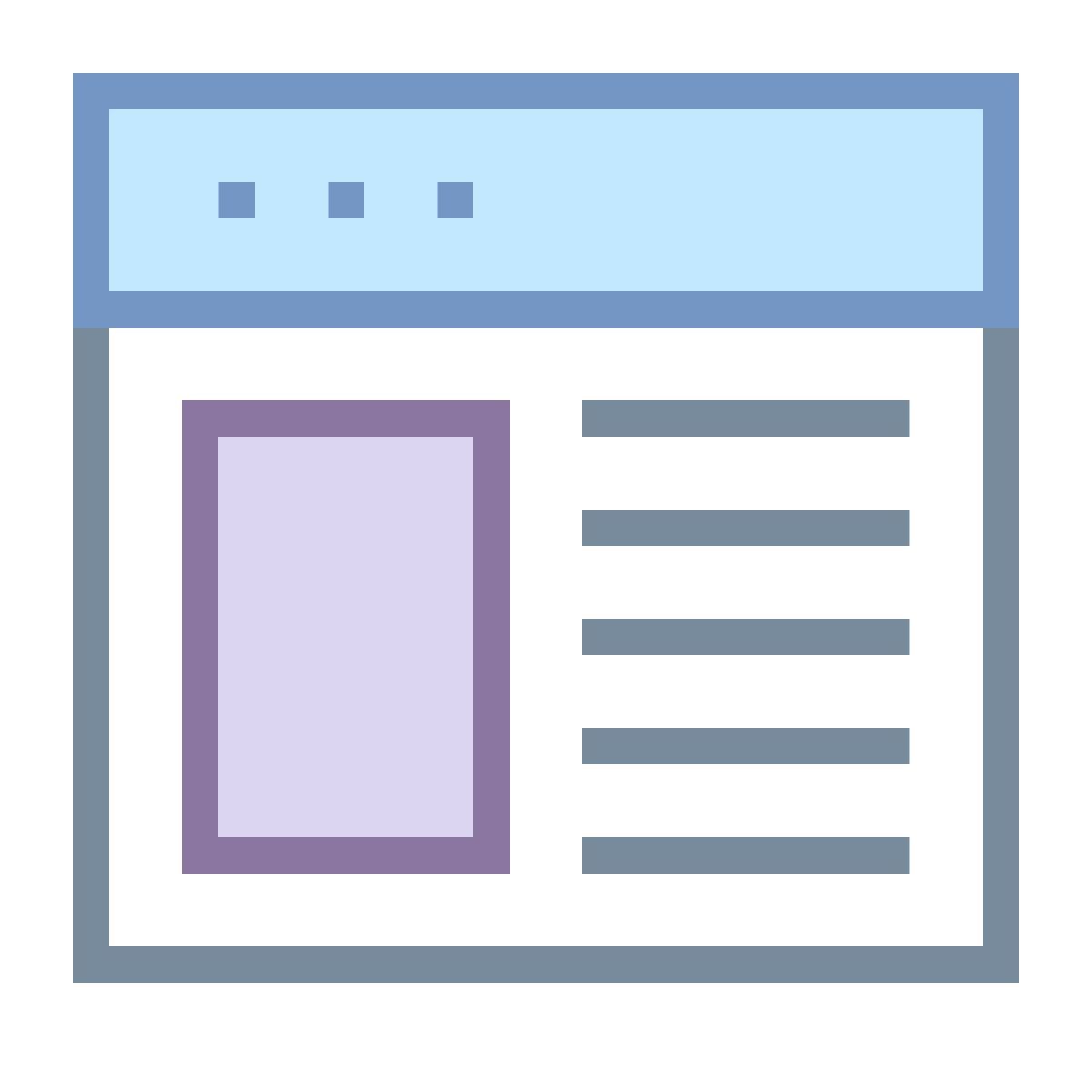 office s style web design icon