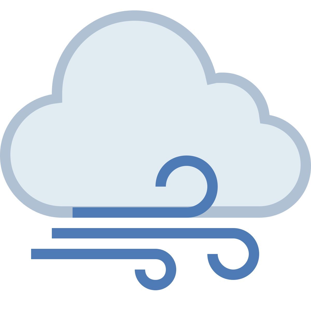 office s style temps venteux icon