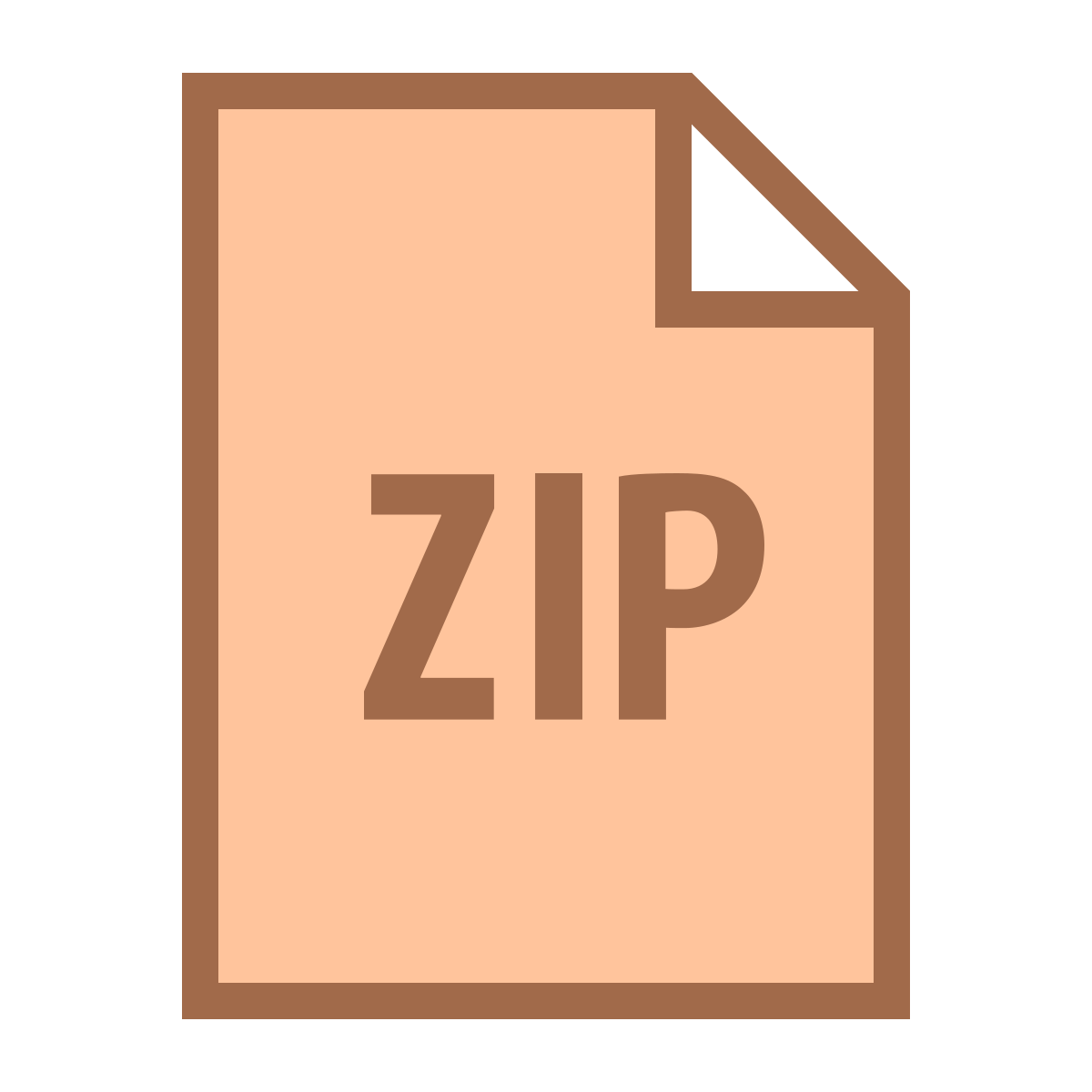 office s style zip icon
