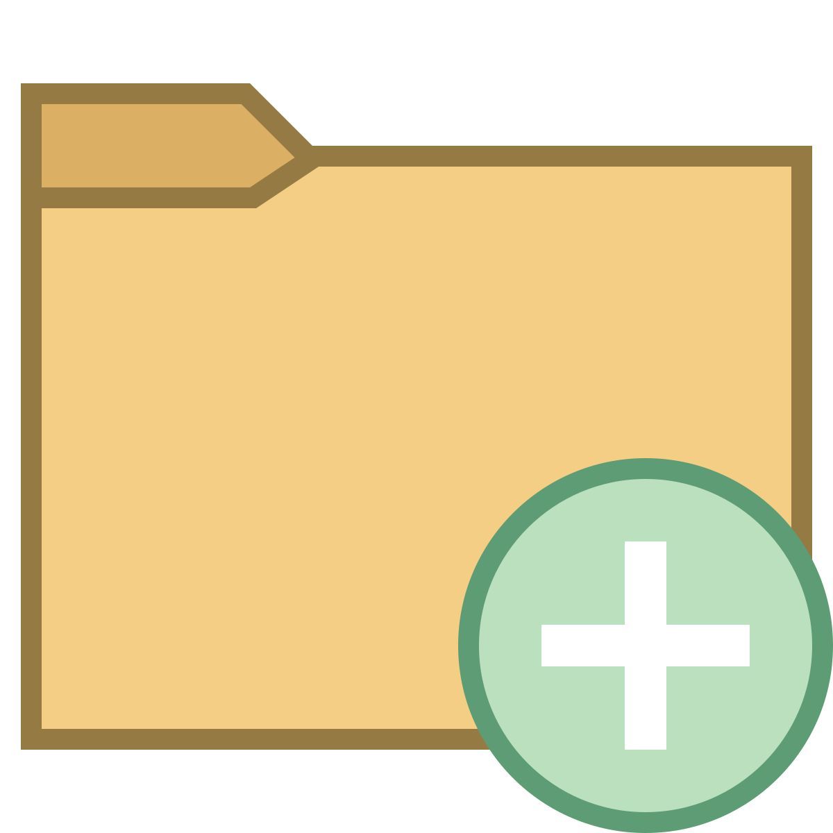 office m style 폴더 추가 icon