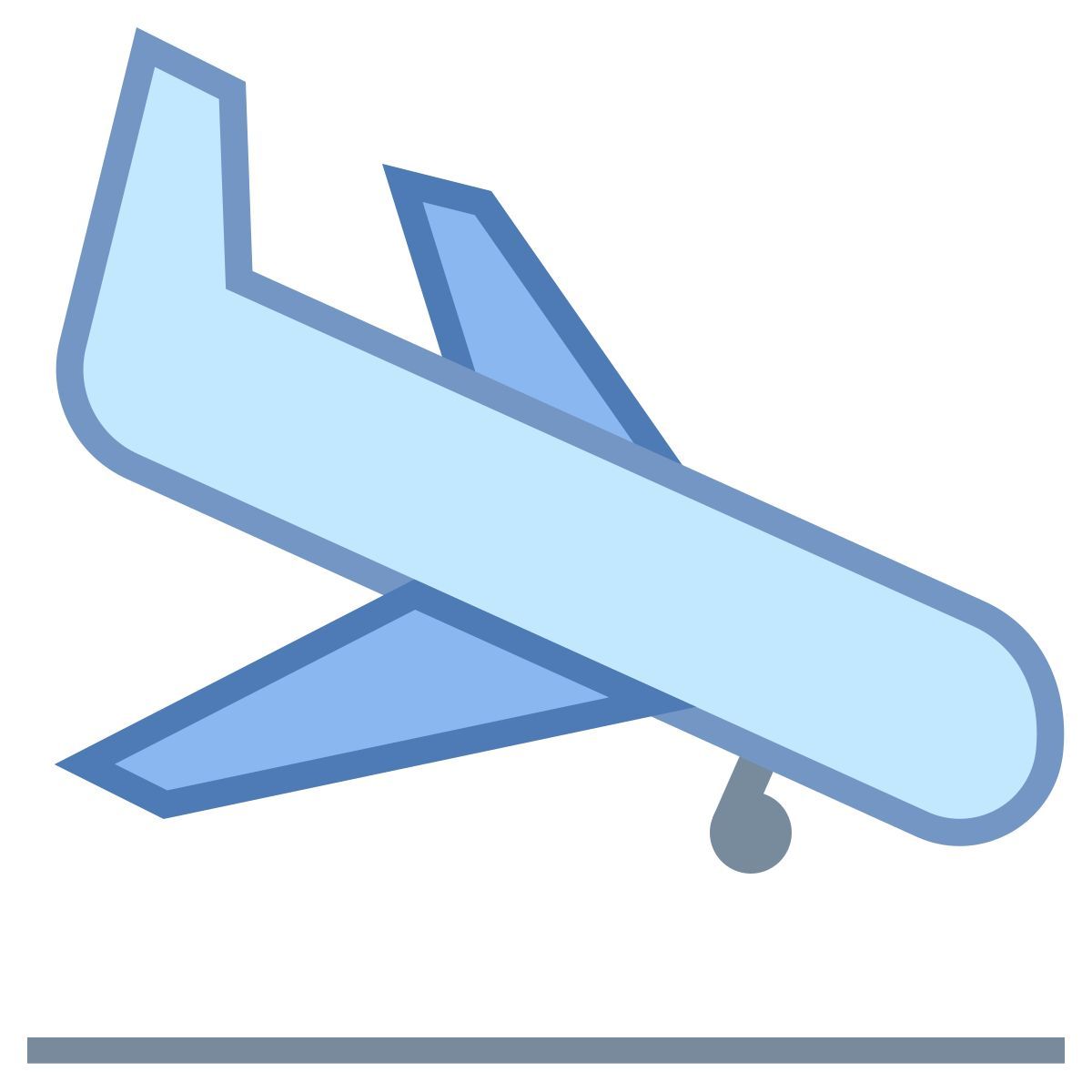 office m style atterraggio aereo icon