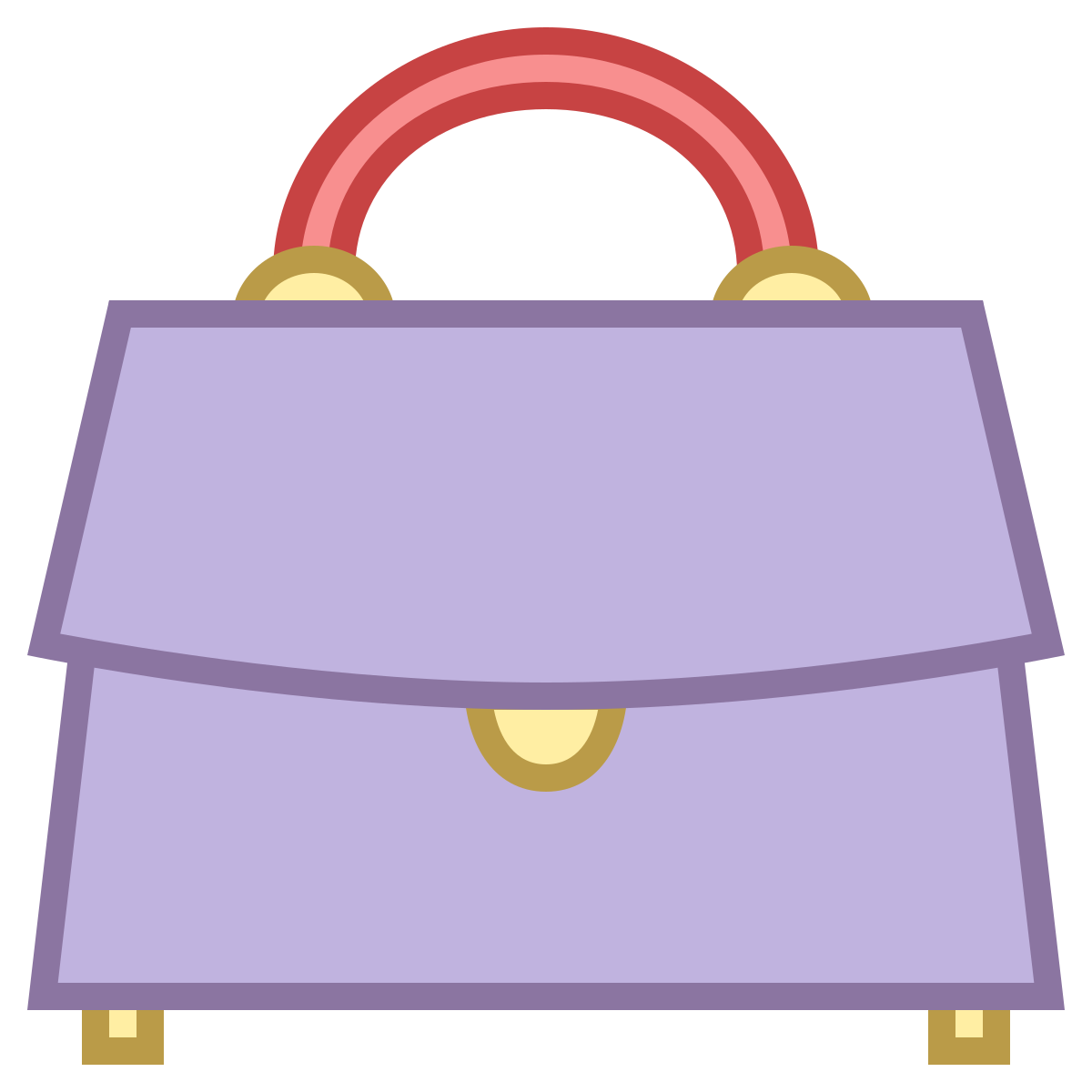 office m style bag front view icon
