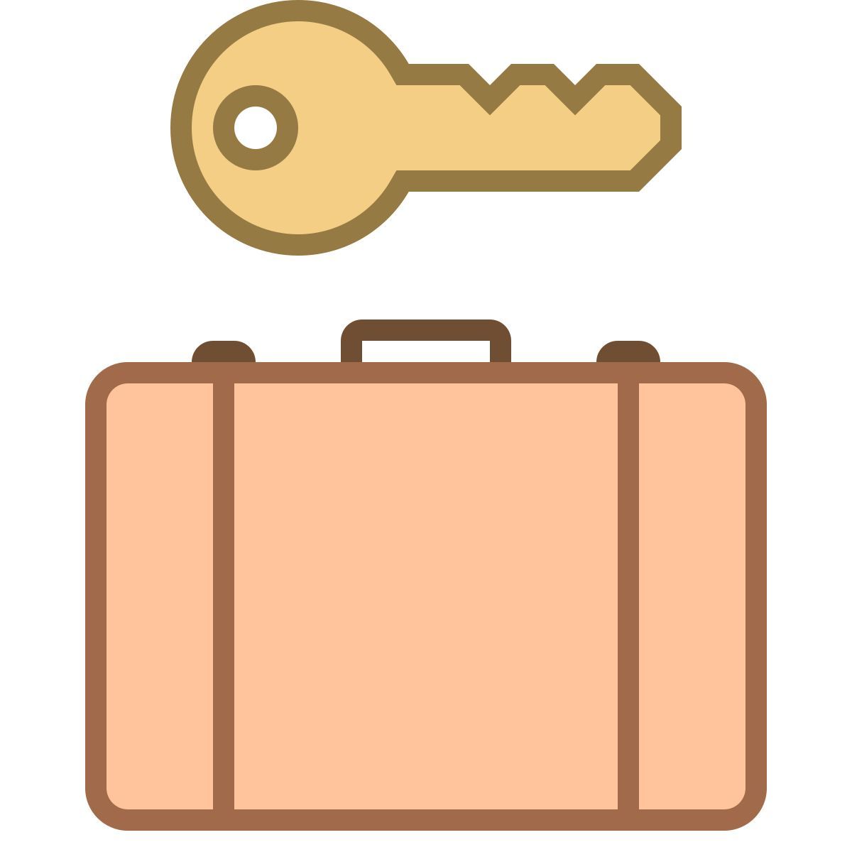 office m style deposito bagagli icon