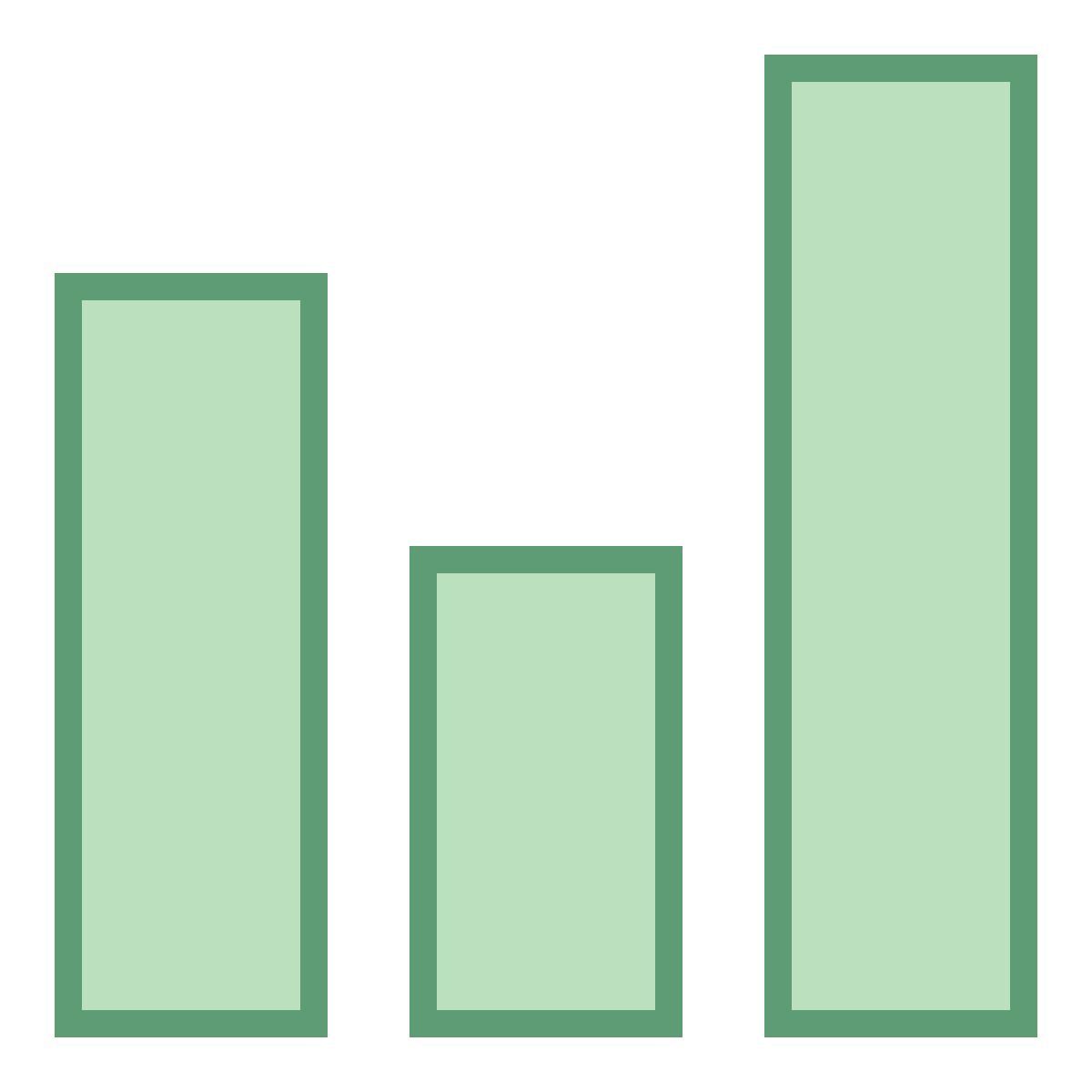 office m style bar graph icon