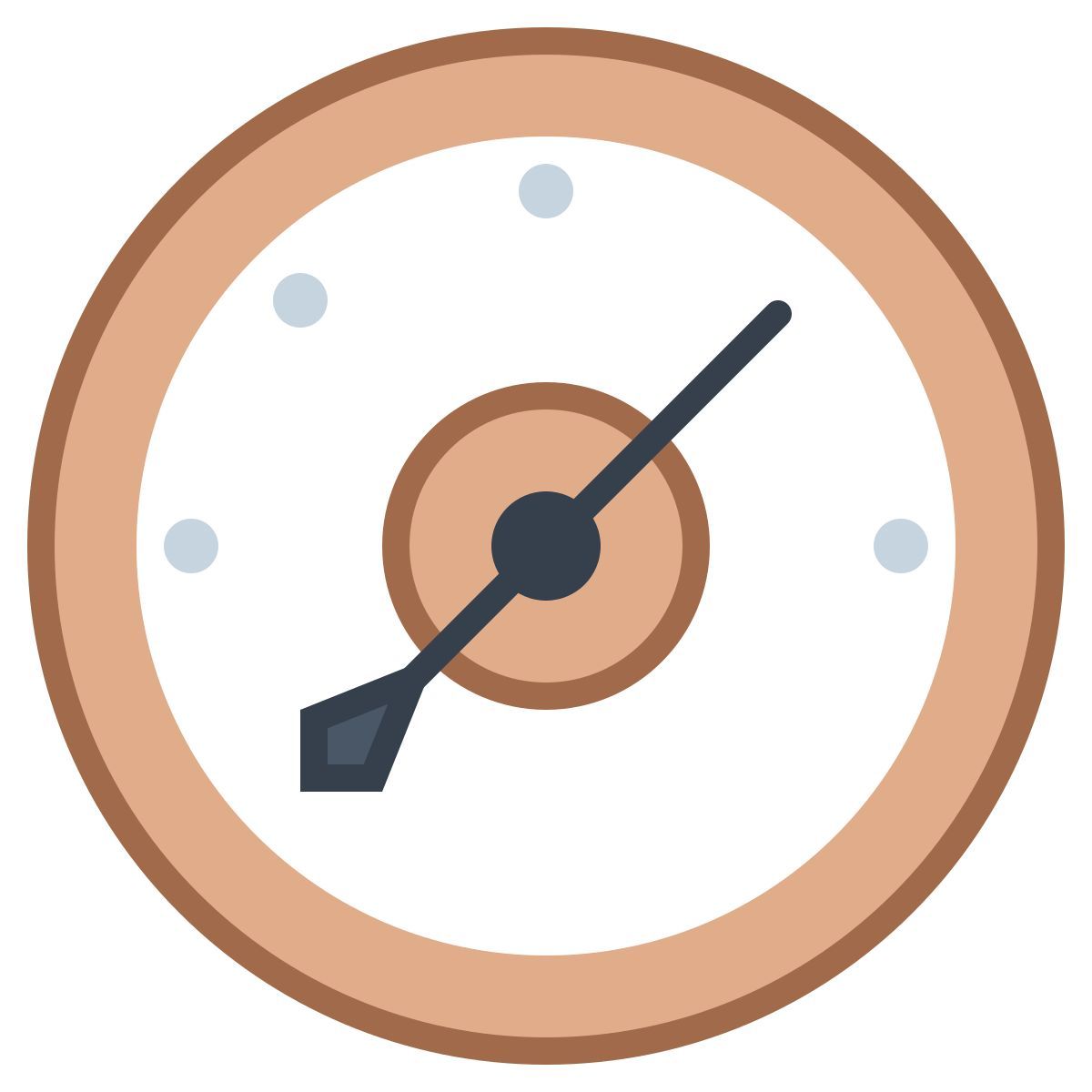 office m style barometro gauge icon