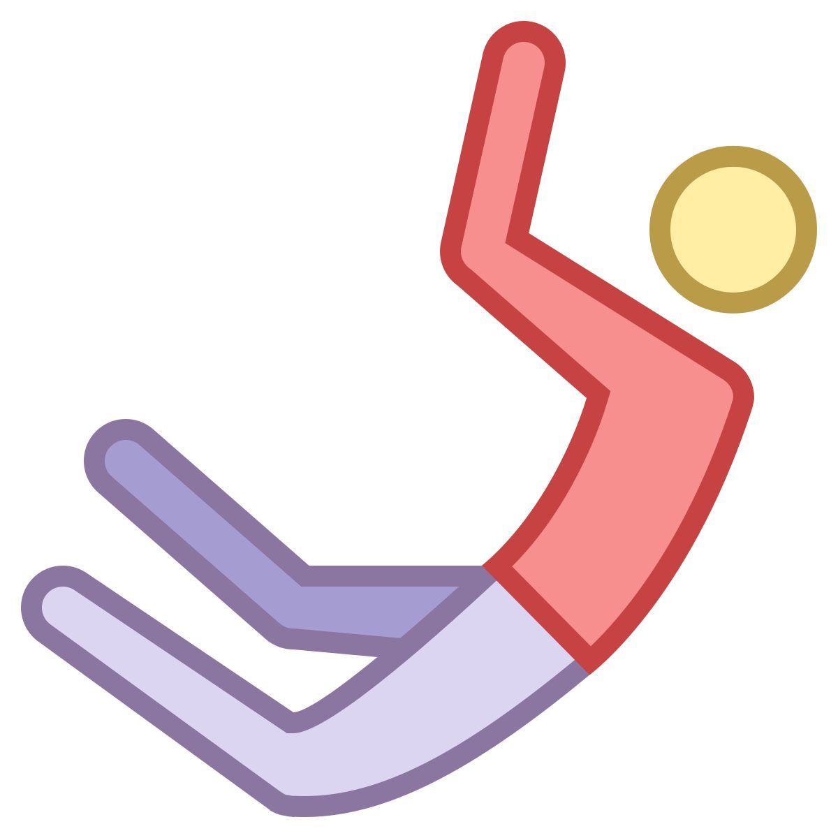 office m style base jumping icon