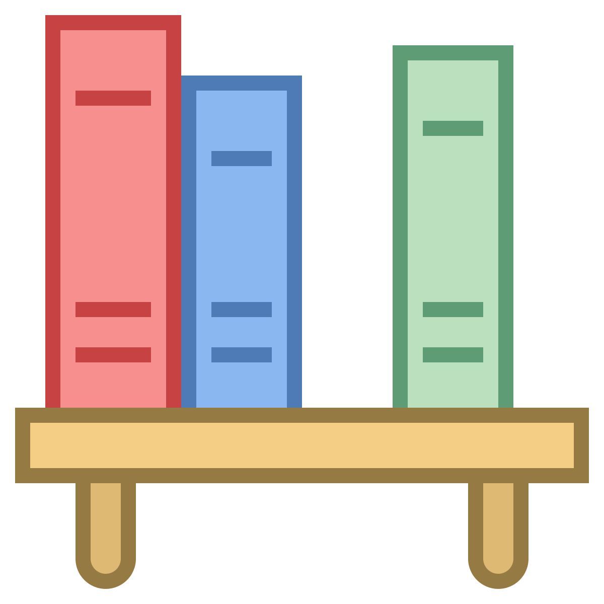 office m style 책 선반 icon