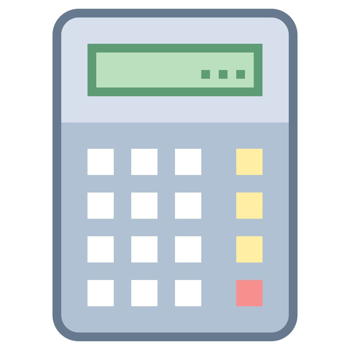 office m style calculator icon