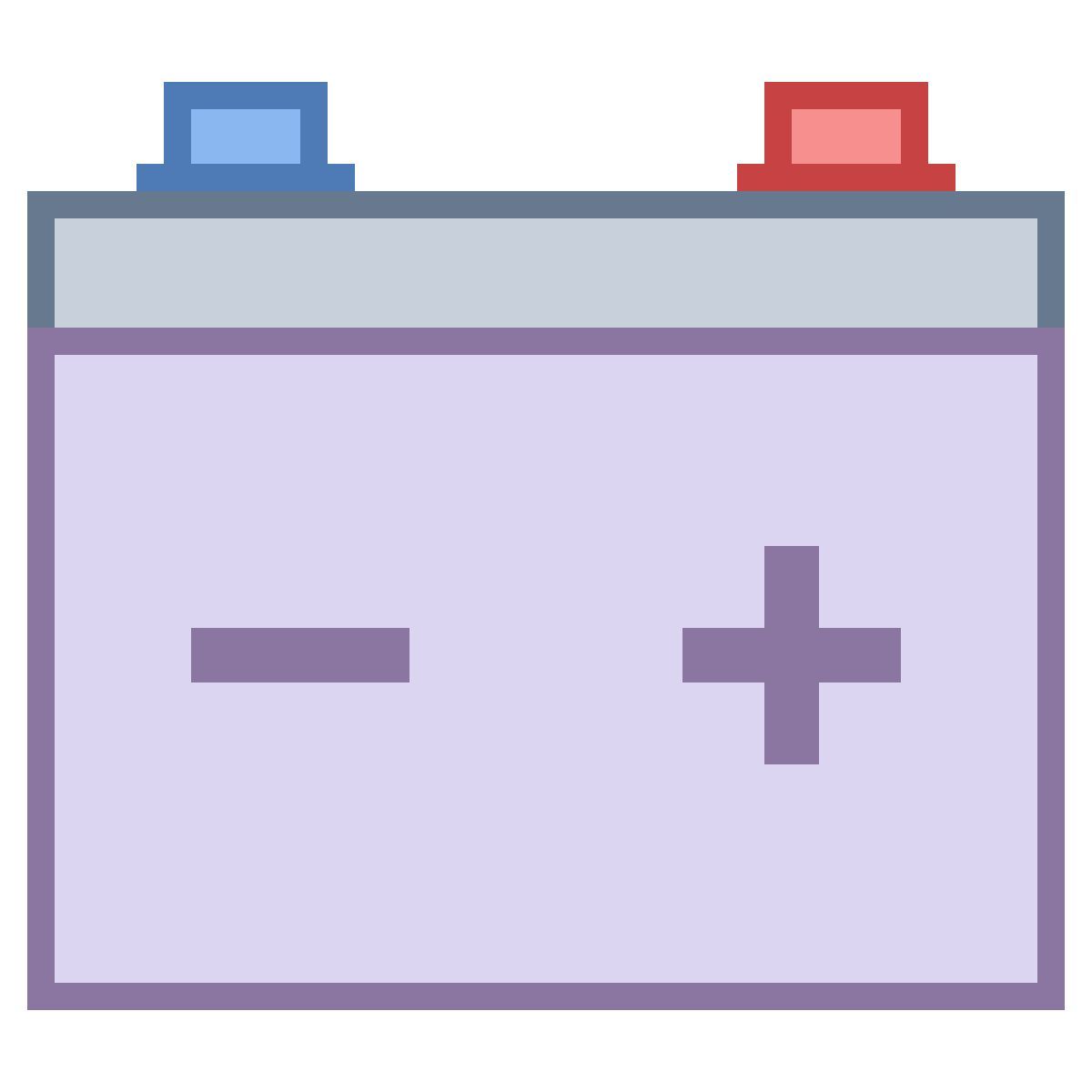 office m style batteria per auto icon