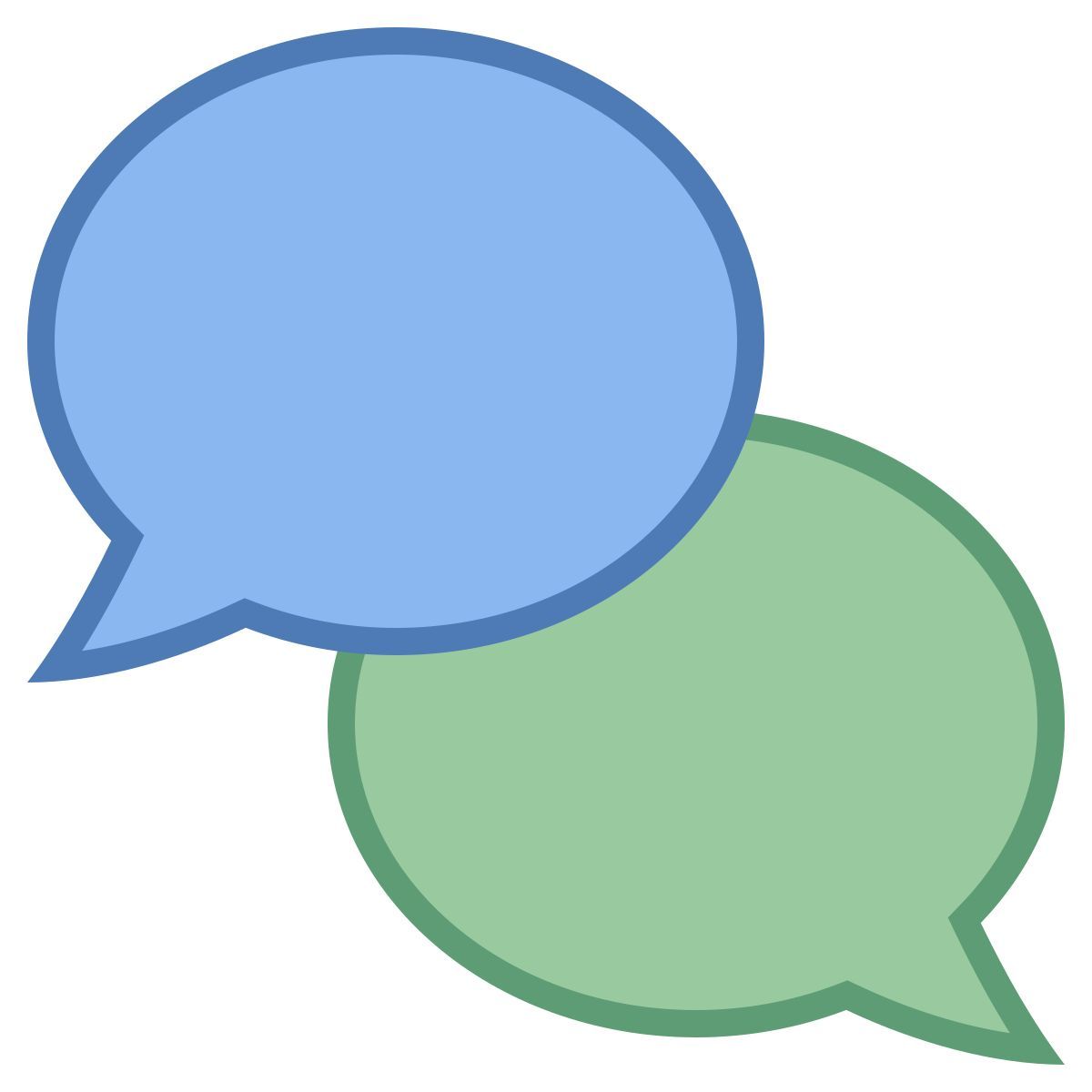 office m style chat icon