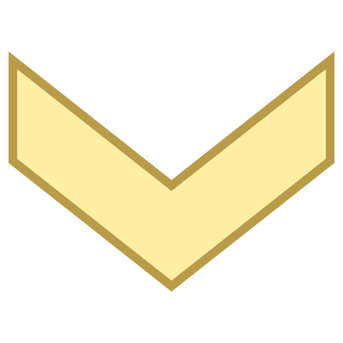 office m style chevron down icon