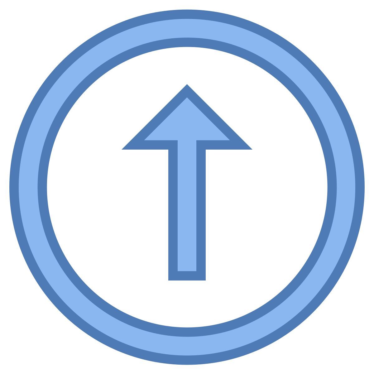 office m style scroll up icon