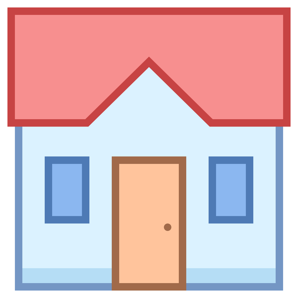 office m style cottage icon