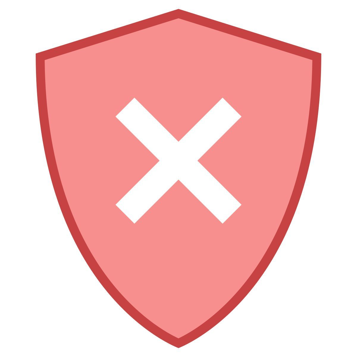 office m style supprimer shield icon