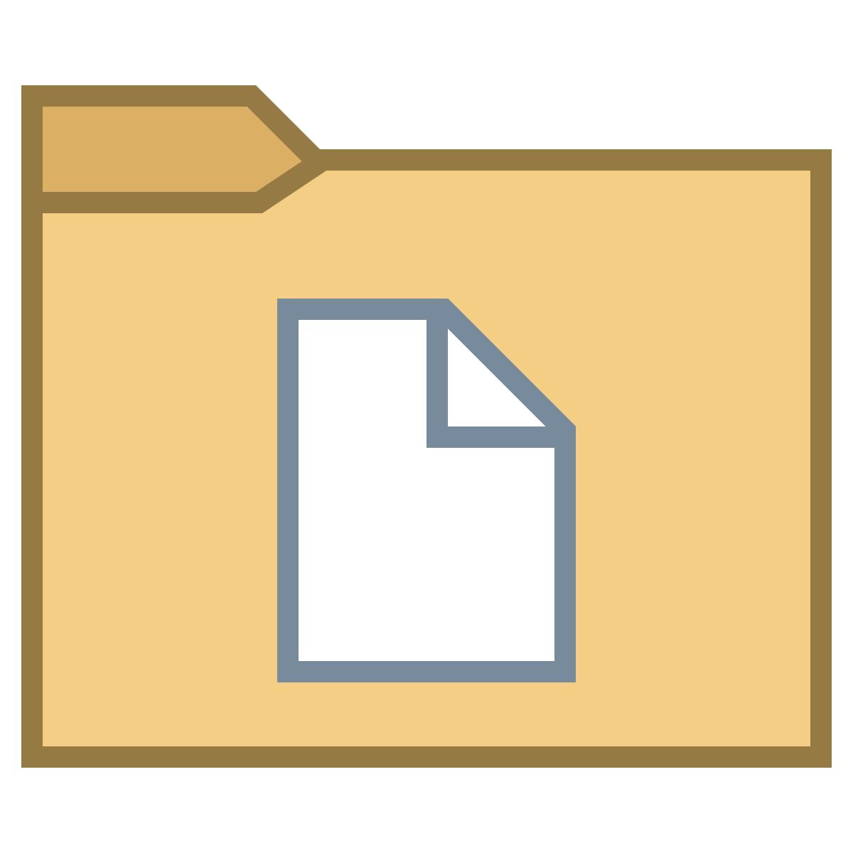 office m style dossier de documents icon