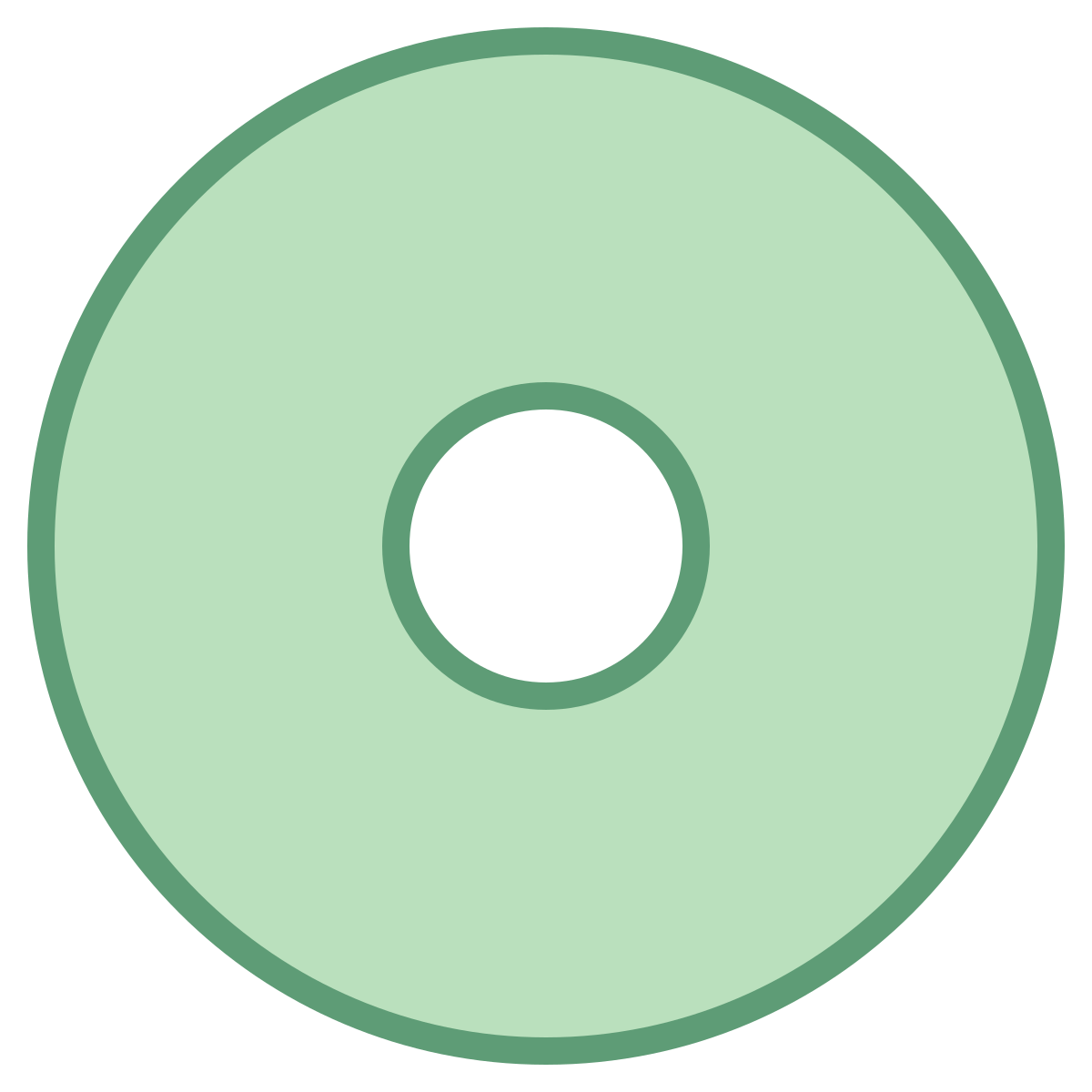 office m style doughnut chart  v2 icon