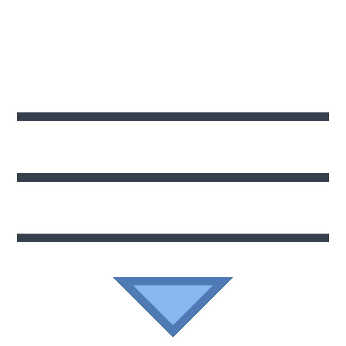 office m style faites glisser la liste vers le bas icon