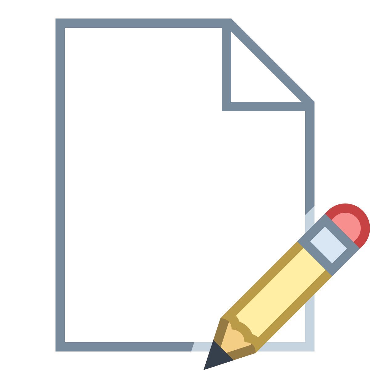 office m style edit file icon