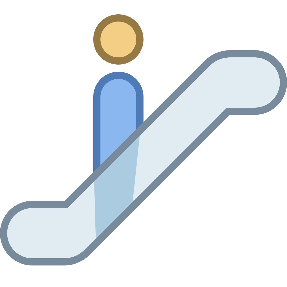 office m style escalator icon