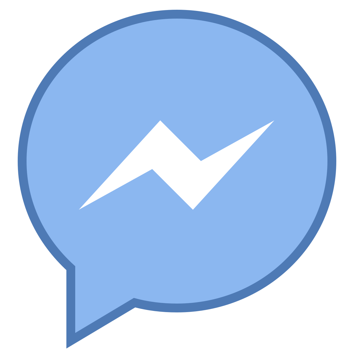 office m style facebook messenger  v3 icon
