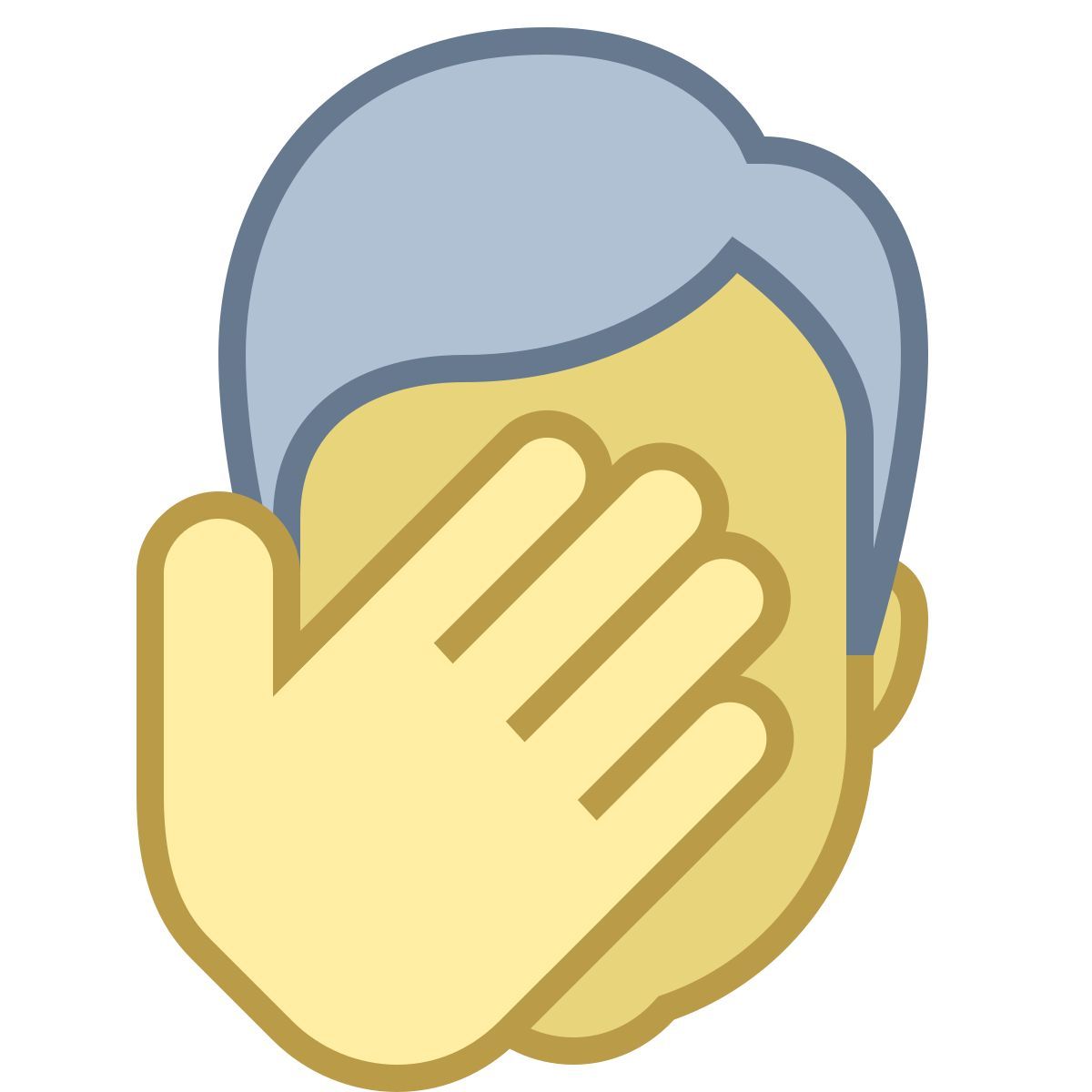 office m style facepalm icon