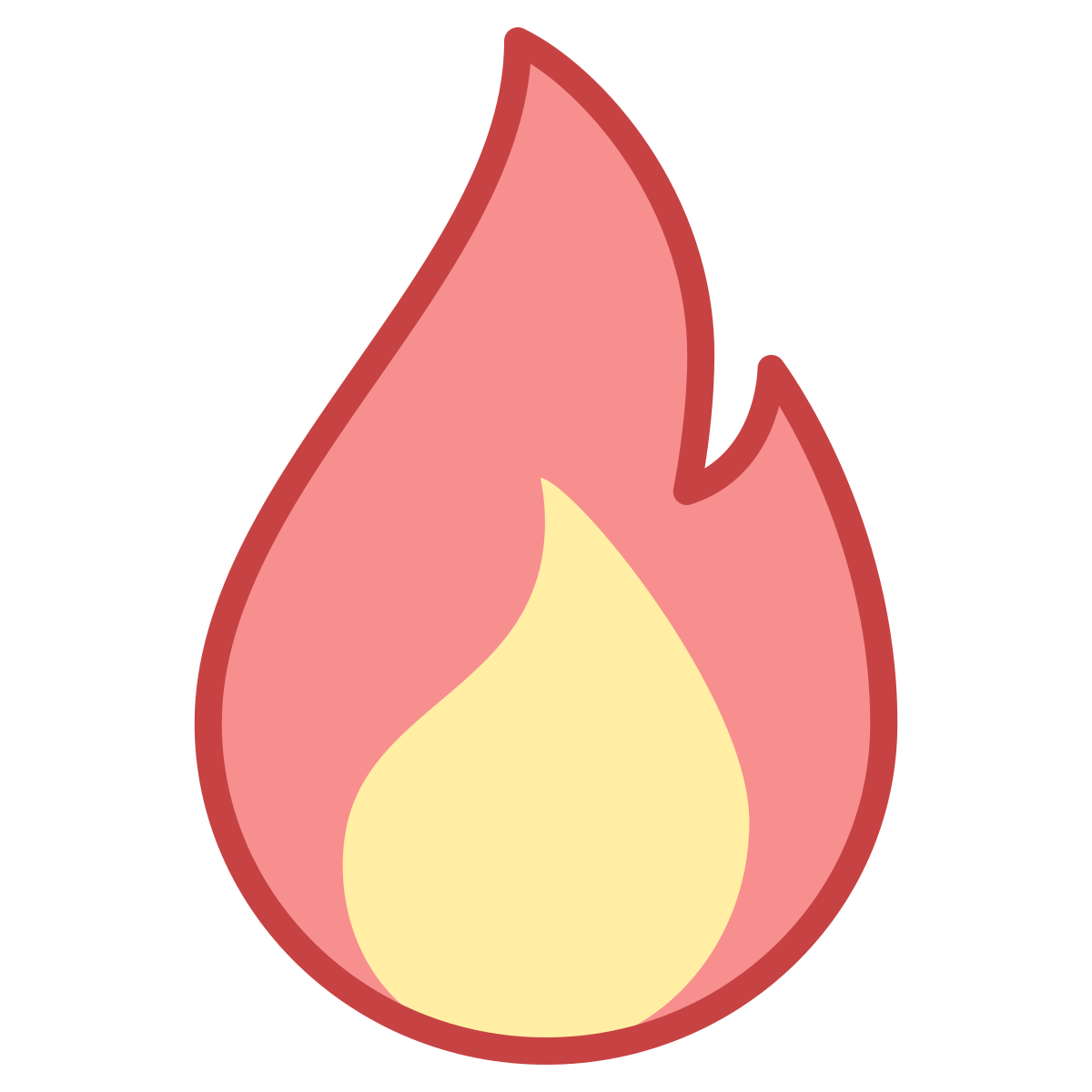 office m style fire element icon