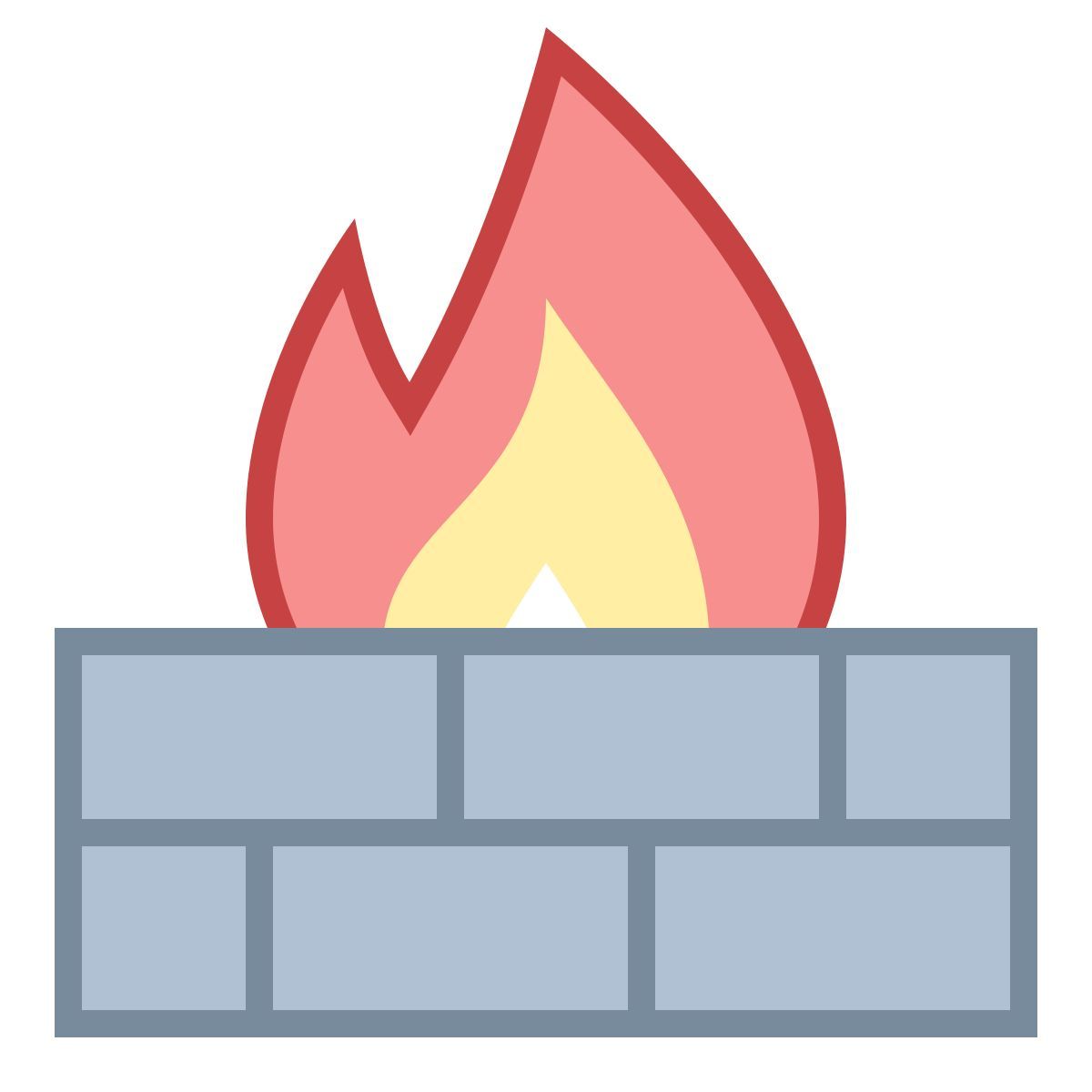 office m style firewall icon