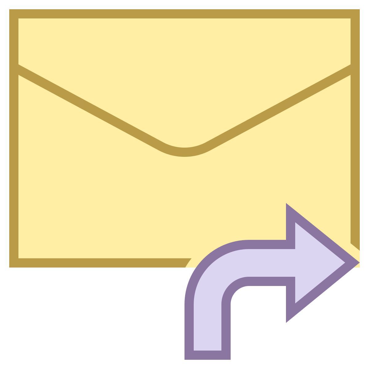 office m style 메시지 전달 icon