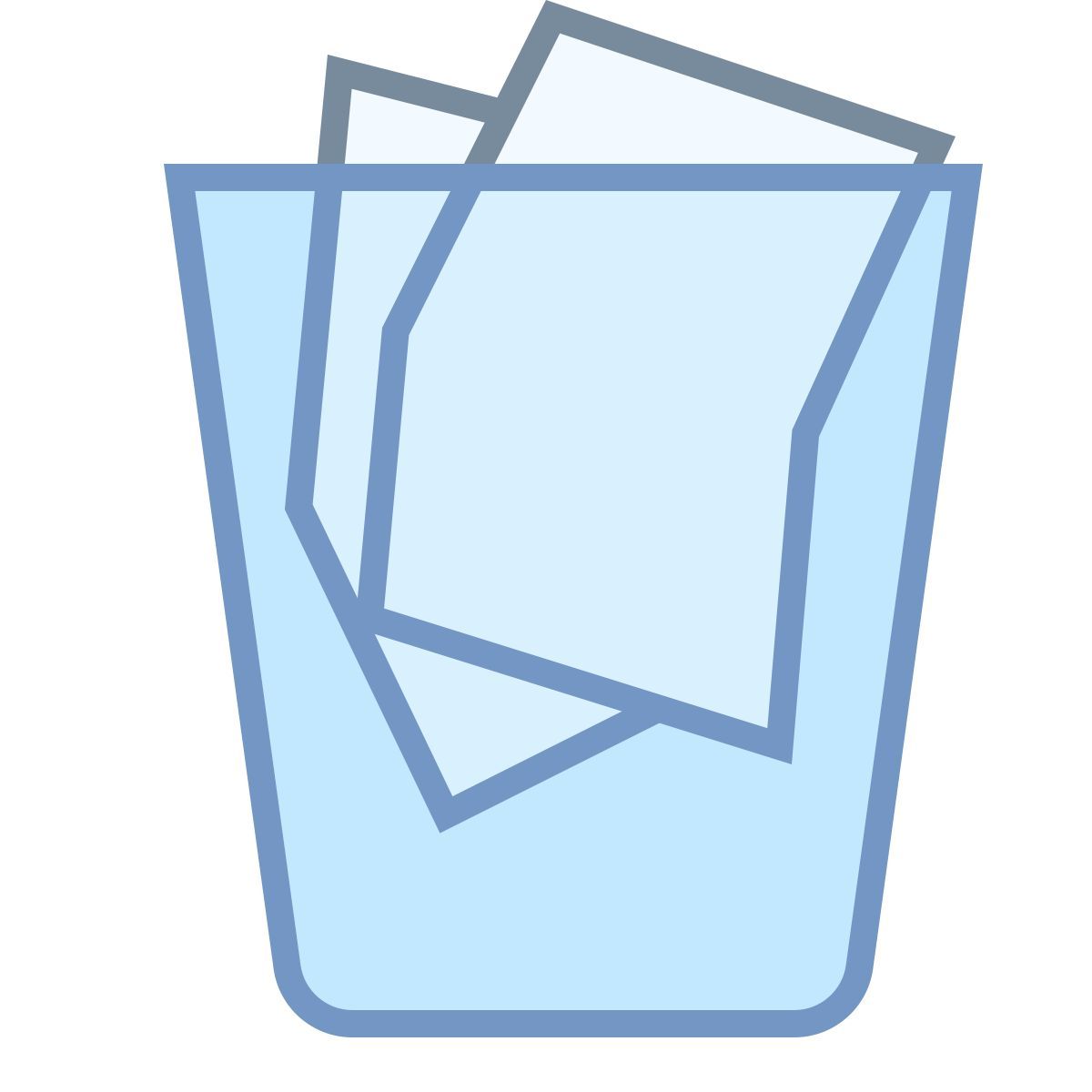 office m style 满的垃圾箱 icon