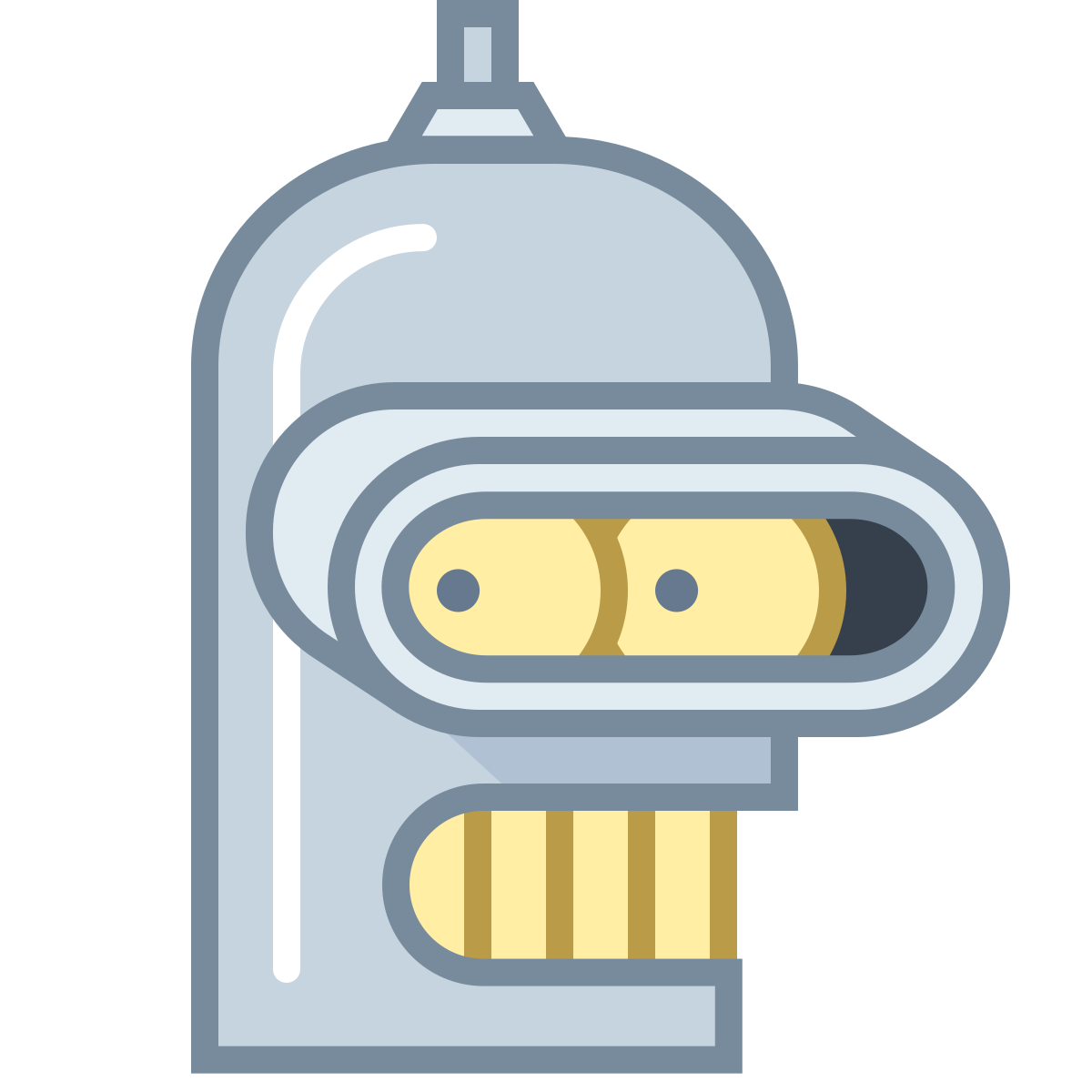 office m style futurama bender  v2 icon