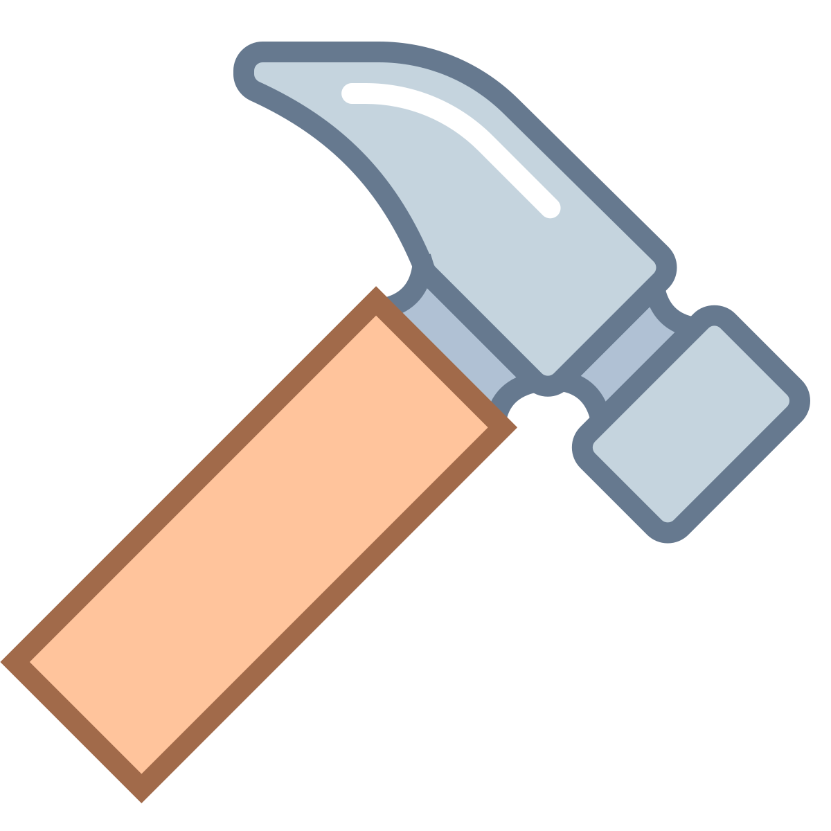office m style hammer icon