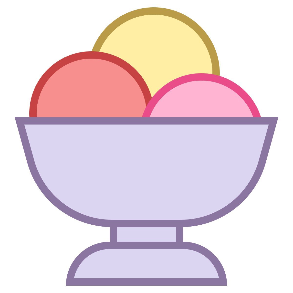 office m style 아이스크림 그릇 icon