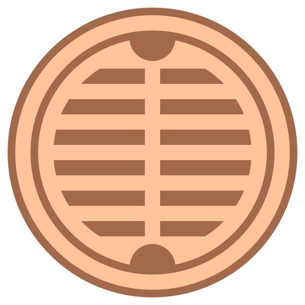 office m style cubierta de alcantarilla icon