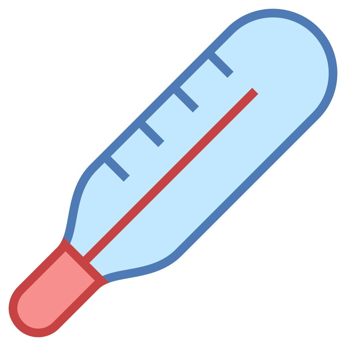 office m style termometro medico icon