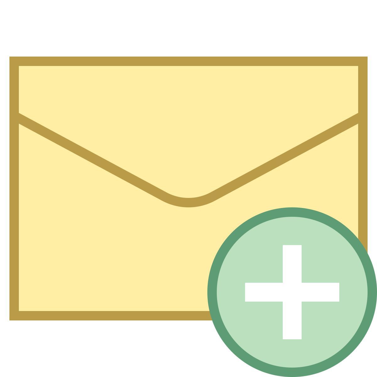 office m style new message icon