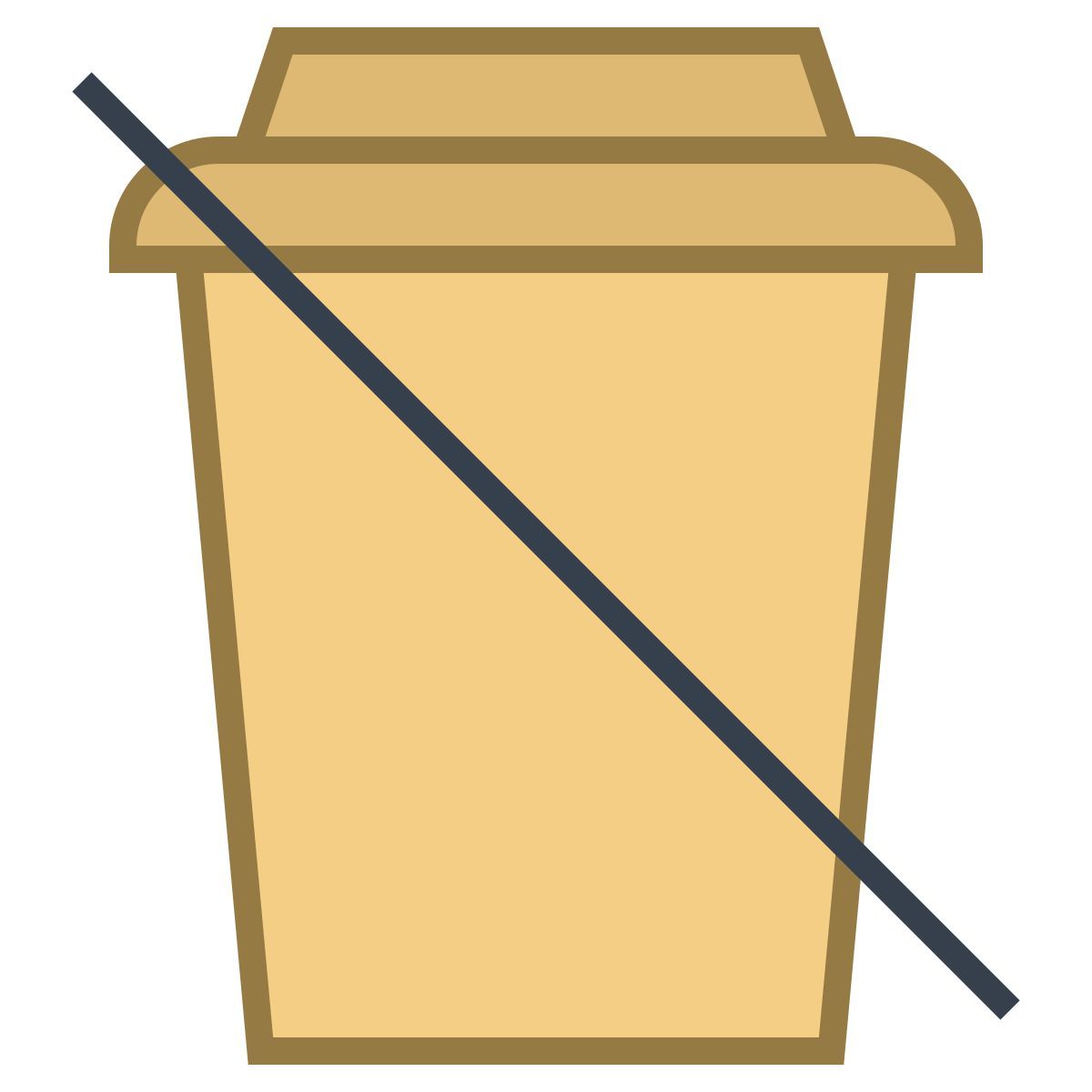 office m style no bebidas icon