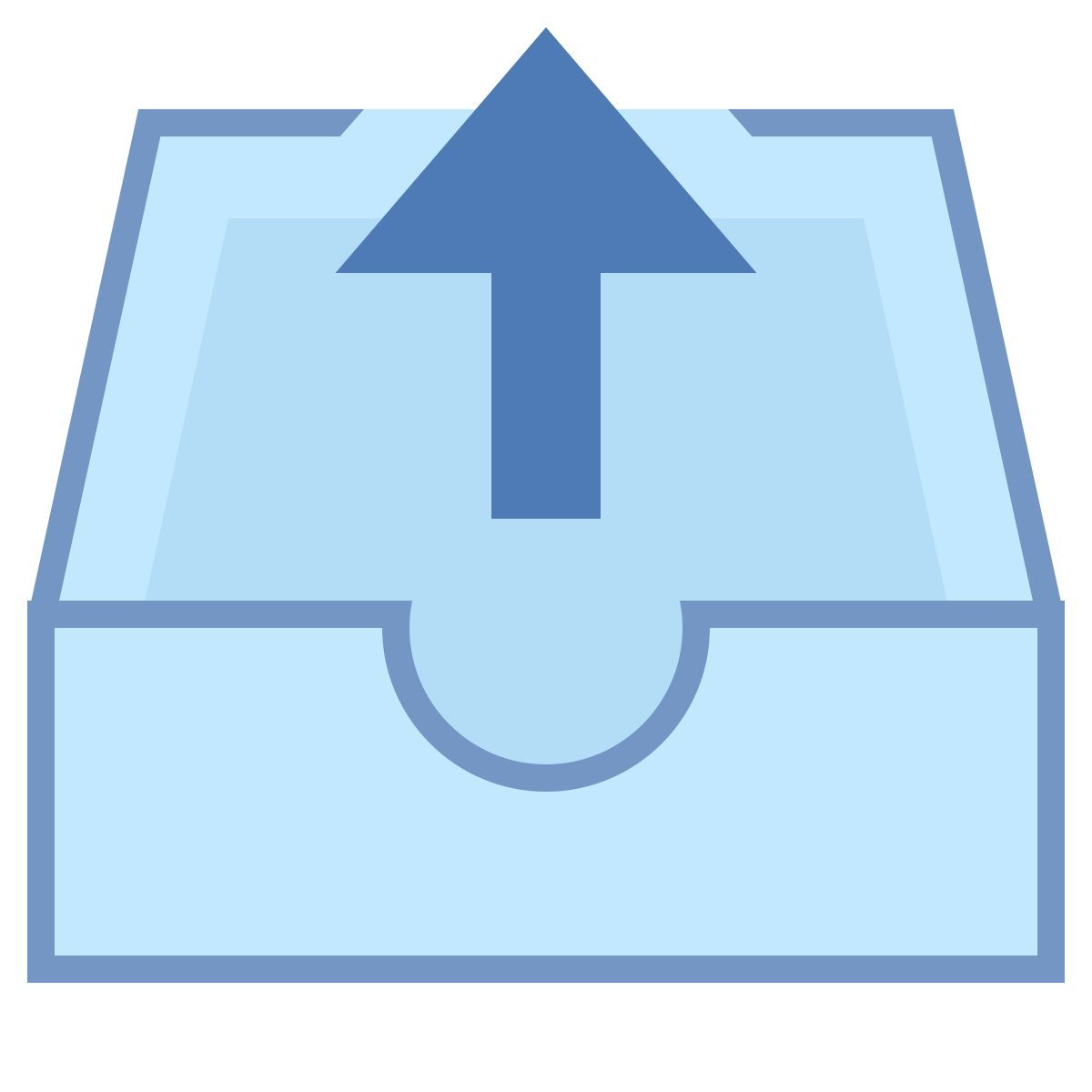 office m style outbox icon