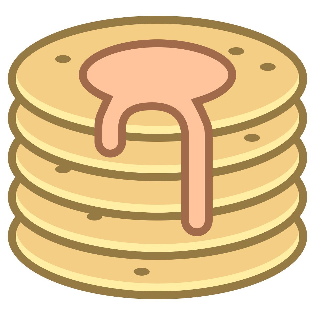 office m style pancake icon