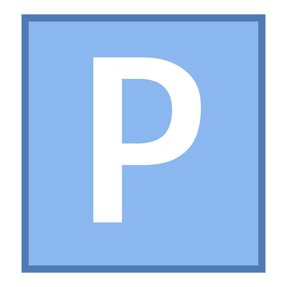 office m style parking icon