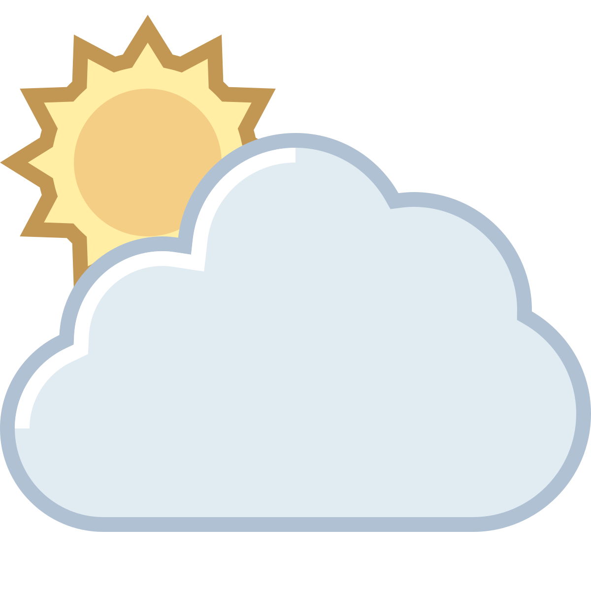 office m style partly cloudy day  v2 icon