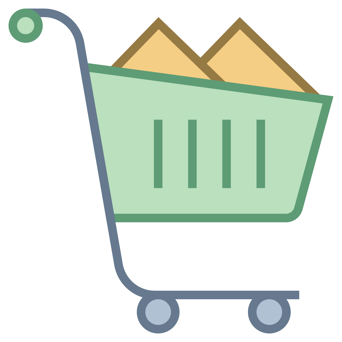 office m style shopping cart loaded  v2 icon