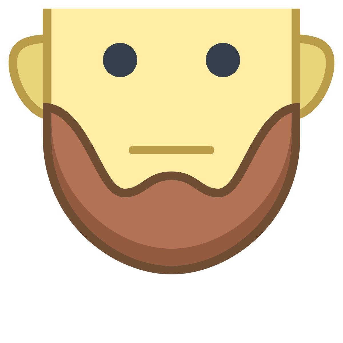 office m style barba corta icon