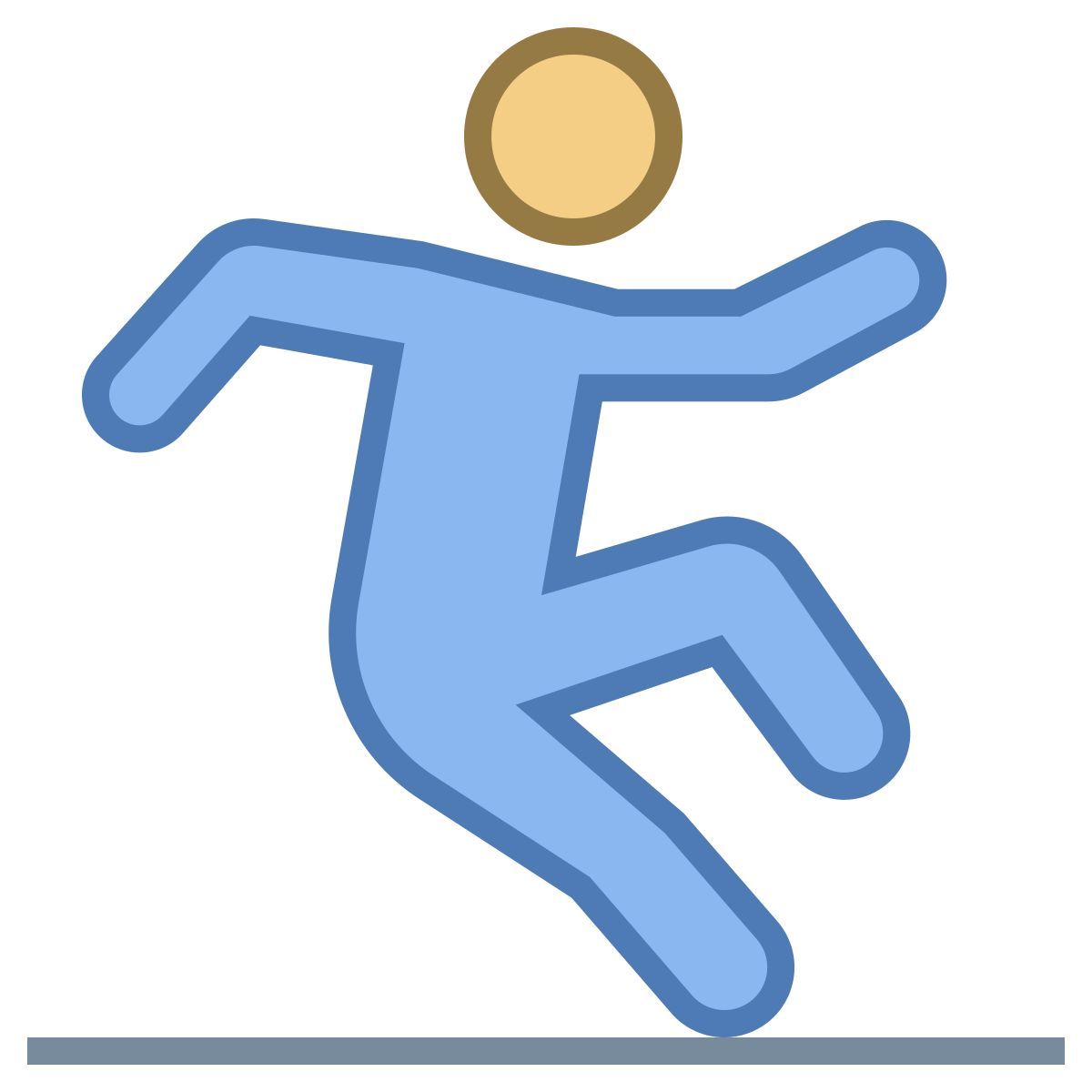 office m style chão escorregadio icon