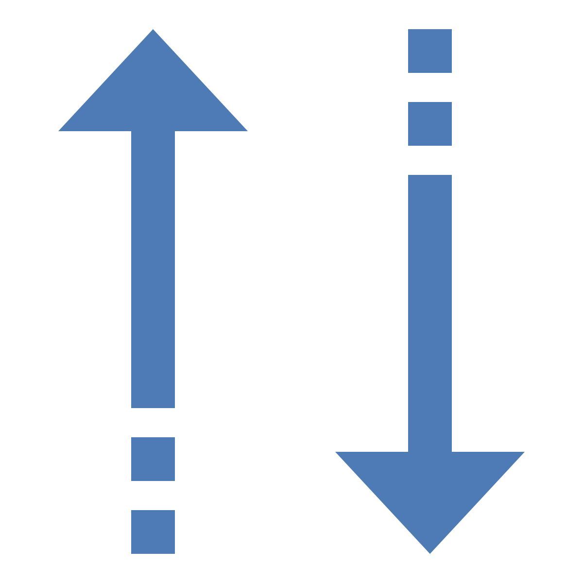 office m style sorting arrows icon