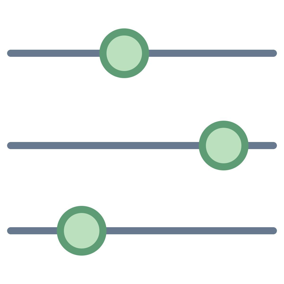 office m style slider icon