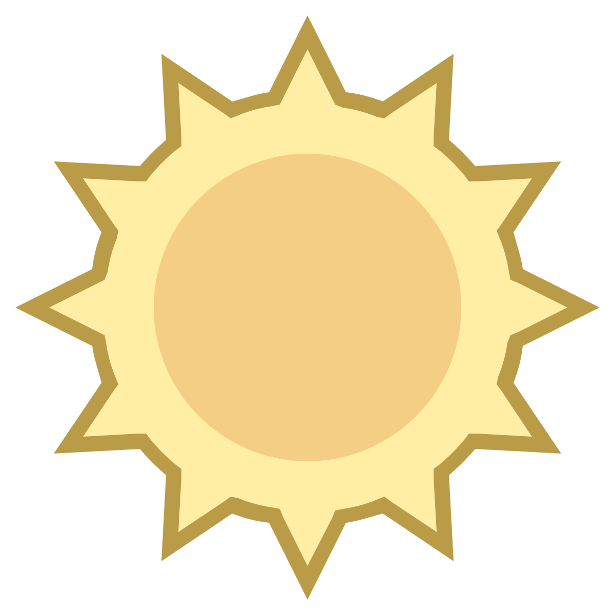 office m style sun  v2 icon