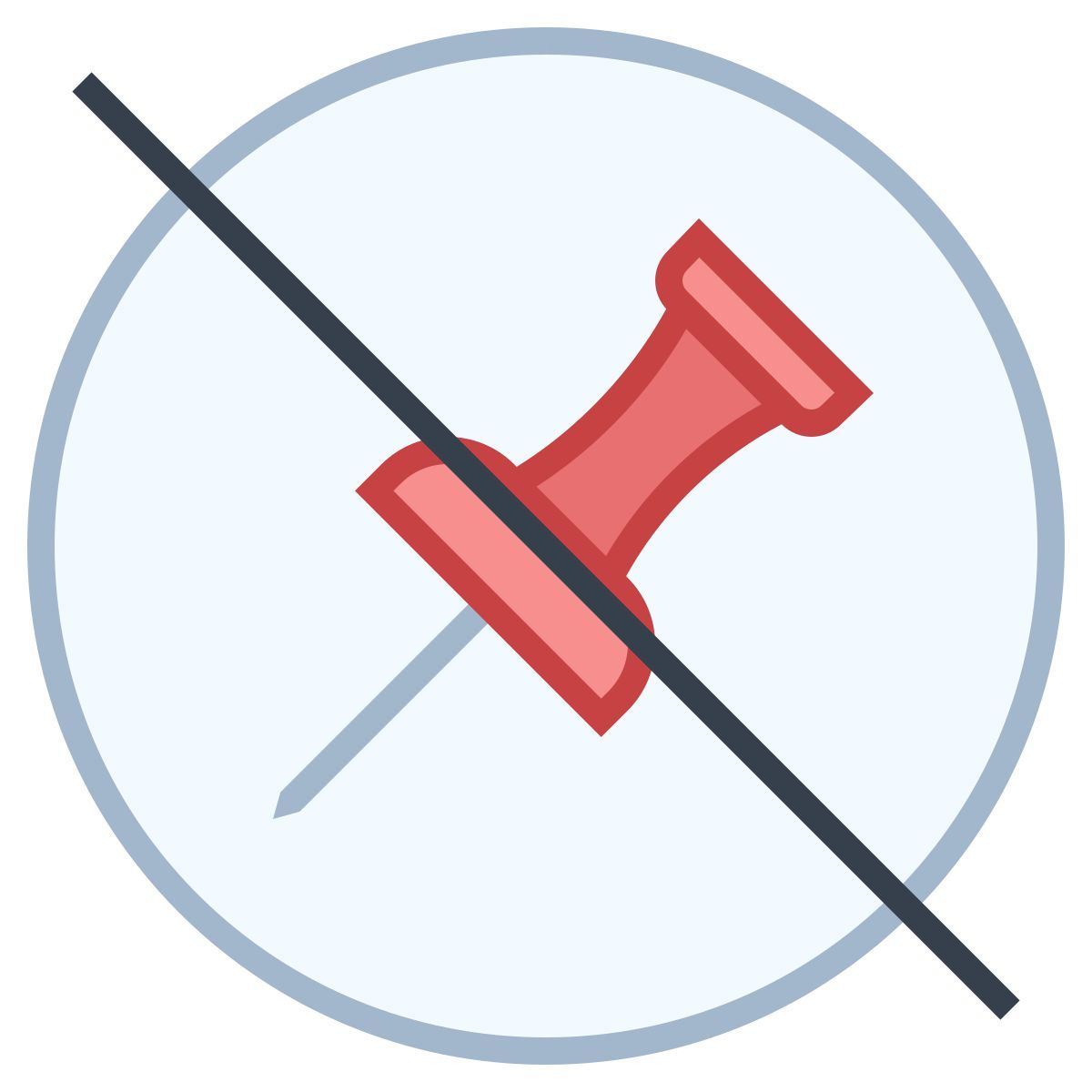 office m style unpin 2 icon