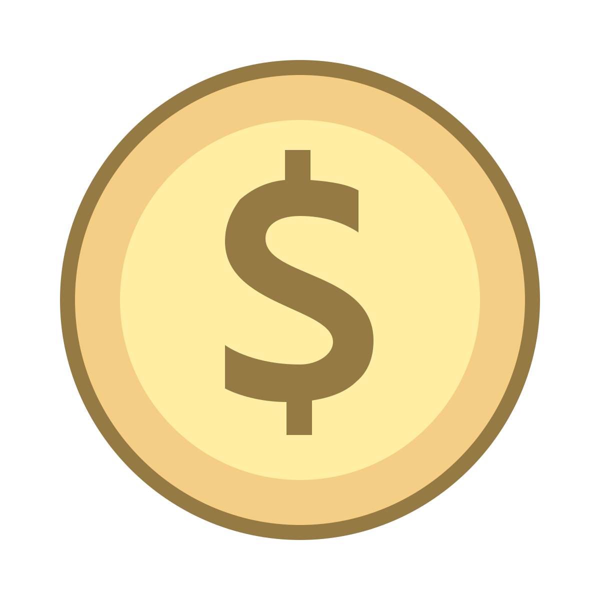 office m style us dollar circled  v2 icon
