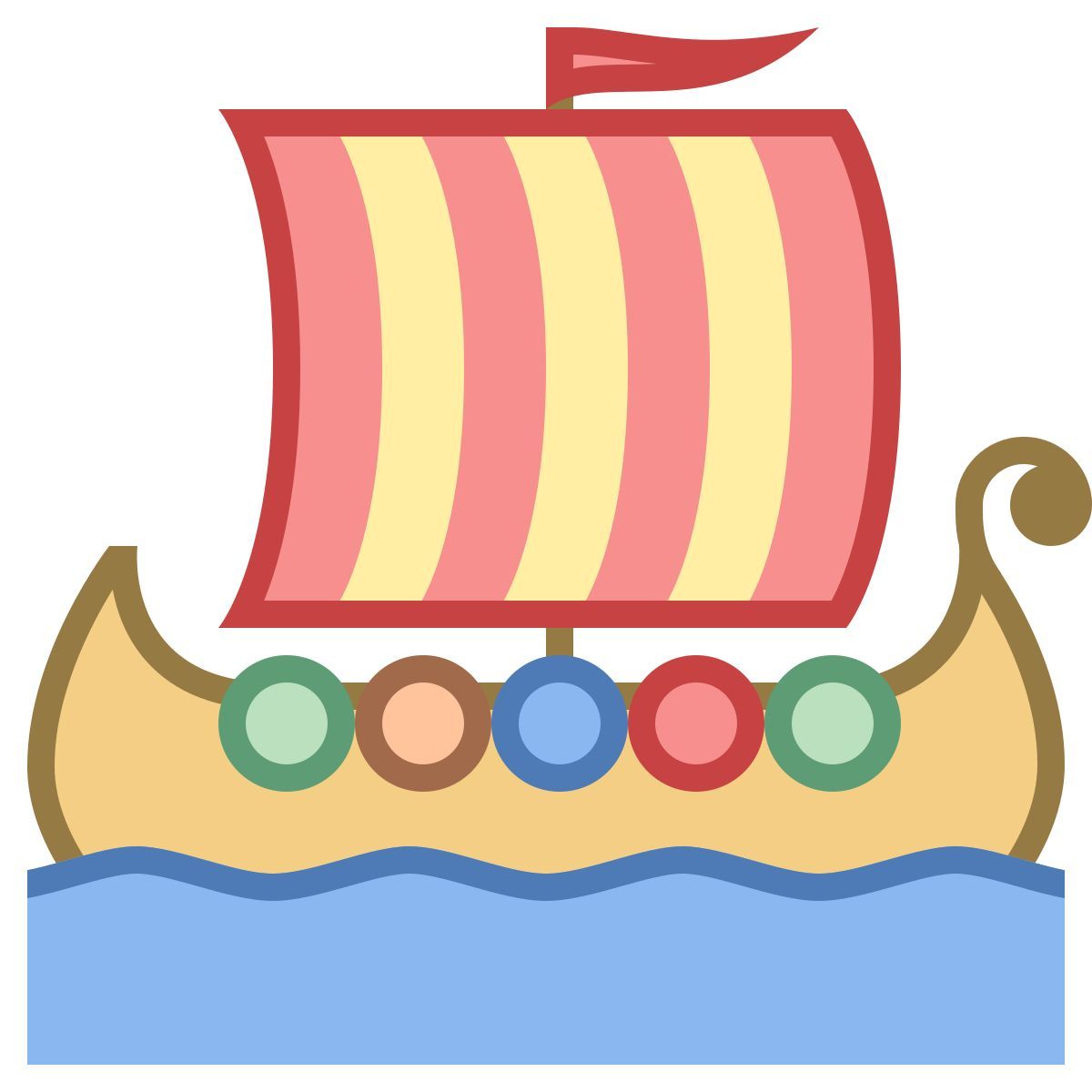 office m style navire viking icon